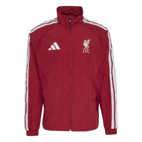 Мъжко яке Adidas Liverpool Pre Match Jacket 2026/27 Mens - Red/White мъжко,яке,футболни,фланелки,английската,висша,лига,liverpool,облекла,с,футболна,тема,футболни,анцузи,футболни,горнища,всички,футболни,облекла,adidas,liverp