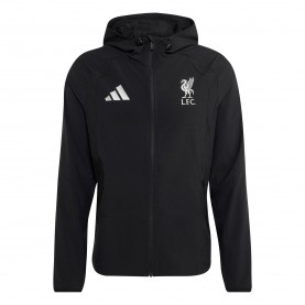 Мъжко яке adidas Liverpool Tiro Jacket Mens - Black/White мъжко,яке,футболни,фланелки,футбол,футболни,анцузи,adidas,liverpool,tiro,jacket,mens,black,white