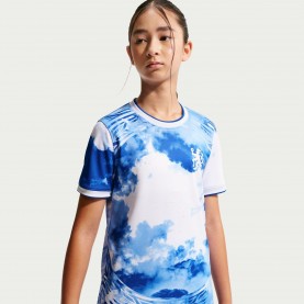 Nike Chelsea Pre Match Shirt 2026/27 Juniors - White/Blue футболни,фланелки,детски,тениски,футбол,nike,chelsea,pre,match,shirt,2026,27,juniors,white,blue