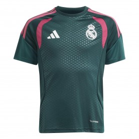 adidas Real Madrid Training Top 2026/27 Juniors - Green/Pink футболни,фланелки,испания,ла,лига,детски,тениски,adidas,real,madrid,training,top,2026,27,juniors,green,pink
