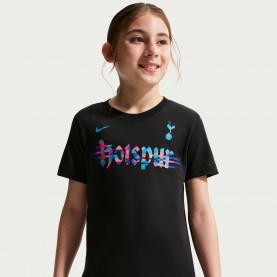 Юношеска тениска Nike Tottenham Wordmark T-Shirt Juniors - Black/White юношеска,тениска,футболни,фланелки,английската,висша,лига,детски,тениски,nike,tottenham,wordmark,t,shirt,juniors,black,white