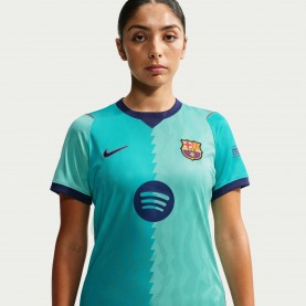 Дамска футболна фланелка Nike FC Barcelona Third Shirt 2026/27 Womens - Blue/Red дамска,футболна,фланелка,футболни,фланелки,испания,ла,лига,английската,висша,лига,футбол,nike,fc,barcelona,third,shirt,2026,27,womens,blue,red