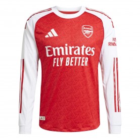 Adidas Arsenal Authentic Long Sleeve Kit 2025 2026 Mens - Red/White футболни,фланелки,английската,висша,лига,adidas,arsenal,authentic,long,sleeve,kit,2025,2026,mens,red,white