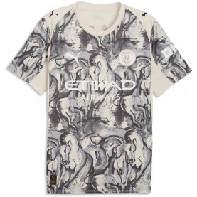 Puma Puma MCFC YOH Jsy Sn62 - White/Grey футболни,фланелки,oldham,athletic,stoke,city,sunderland,република,ирландия,футболни,фланелки,английската,висша,лига,southampton,manchester,city,фланелки,от