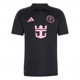 Мъжка футболна фланелка Adidas Mens Inter Miami Away Shirt 2026 - Black/Pink мъжка,футболна,фланелка,футболни,фланелки,oldham,athletic,stoke,city,sunderland,република,ирландия,футболни,фланелки,southampton,фланелки,от,различни,клубо