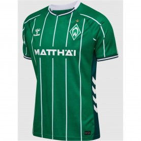 Футболна фланелка Hummel Werder Bremen Home Shirt 2025 2026 Adults - Green/White футболна,фланелка,футболни,фланелки,oldham,athletic,stoke,city,sunderland,германия,бундеслига,fc,nurnberg,fc,schalke,04,други,фланелки,от,бундеслигата,vfb,