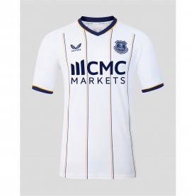 Мъжка футболна фланелка Castore Everton Away Shirt 2026/27 Mens - White мъжка,футболна,фланелка,футболни,фланелки,английската,висша,лига,мъжки,потници,мъжки,тениски,мъжки,блузи,с,яка,футбол,castore,everton,away,shirt,2026,27,me