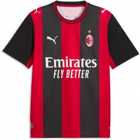 Мъжка футболна фланелка Puma AC Milan Home Shirt 2026/27 Mens - Black/Red мъжка,футболна,фланелка,футболни,фланелки,италия,серия,а,puma,ac,milan,home,shirt,2026,27,mens,black,red