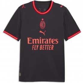 Мъжка футболна фланелка Puma AC Milan Third Shirt 2026/27 Mens - Grey/Red мъжка,футболна,фланелка,футболни,фланелки,италия,серия,а,английската,висша,лига,мъжки,тениски,мъжки,потници,мъжки,блузи,с,яка,футбол,puma,ac,milan,third,sh
