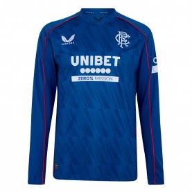 Футболна фланелка Castore Rangers Home Long Sleeve Shirt 2024 2025 Adults - Blue футболна,фланелка,футболни,фланелки,шотландска,висша,лига,castore,rangers,home,long,sleeve,shirt,2024,2025,adults,blue