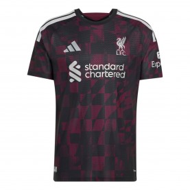 Мъжка футболна фланелка adidas Liverpool Authentic Third Shirt 2026/27 Mens - Black/Silver мъжка,футболна,фланелка,футболни,фланелки,английската,висша,лига,мъжки,блузи,с,яка,мъжки,тениски,мъжки,потници,футбол,adidas,liverpool,authentic,third,shir