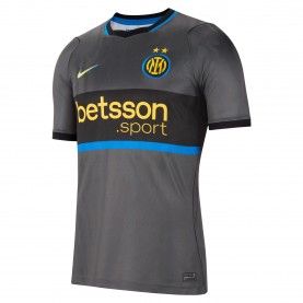 Мъжка футболна фланелка Nike Inter Milan Third Shirt 2026/27 Mens - Grey/Black мъжка,футболна,фланелка,футболни,фланелки,италия,серия,а,английската,висша,лига,мъжки,блузи,с,яка,мъжки,тениски,мъжки,потници,футбол,nike,inter,milan,third