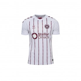 футболна,фланелка,футболни,фланелки,шотландска,висша,лига,hummel,hearts,away,shirt,2025,2026,adults,white,red