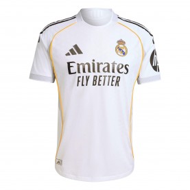 Футболна фланелка adidas Real Madrid Authentic Home Shirt 2025 2026 Adults - White футболна,фланелка,футболни,фланелки,испания,ла,лига,футбол,adidas,real,madrid,authentic,home,shirt,2025,2026,adults,white