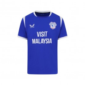 Юношеска футболна фланелка Castore Kids Cardiff City Home Shirt 2026/27 Juniors - Blue/White юношеска,футболна,фланелка,футболни,фланелки,английска,футболна,лига,детски,футболни,фланелки,castore,kids,cardiff,city,home,shirt,2026,27,juniors,blue,whi