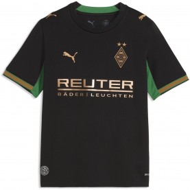 Юношеска футболна фланелка Puma Junior Borussia Monchengladbach Away Football Shirt 2026 2027 - Black/Green юношеска,футболна,фланелка,футболни,фланелки,германия,бундеслига,fc,nurnberg,fc,schalke,04,други,фланелки,от,бундеслигата,vfb,stuttgart,детски,футболни,фла