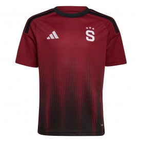 Юношеска футболна фланелка adidas Sparta Prague Home Shirt 2026/27 Juniors - Maroon/Black юношеска,футболна,фланелка,футболни,фланелки,английската,висша,лига,футбол,adidas,sparta,prague,home,shirt,2026,27,juniors,maroon,black