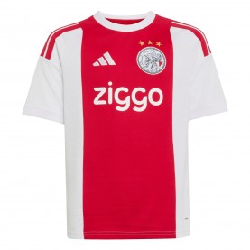 Юношеска футболна фланелка adidas Ajax Home Shirt 2026/27 Juniors - White/Red юношеска,футболна,фланелка,футболни,фланелки,английската,висша,лига,футбол,adidas,ajax,home,shirt,2026,27,juniors,white,red