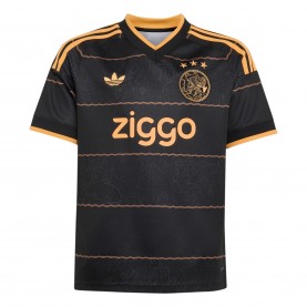 Юношеска футболна фланелка adidas Ajax Away Shirt 2026/27 Juniors - Black/Orange юношеска,футболна,фланелка,футболни,фланелки,английската,висша,лига,футбол,adidas,ajax,away,shirt,2026,27,juniors,black,orange