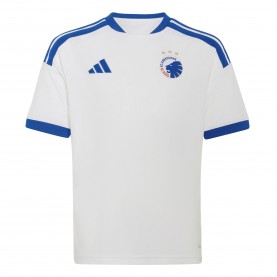 Юношеска футболна фланелка adidas FC Copenhagen Home Shirt 2026/27 Juniors - White/Blue юношеска,футболна,фланелка,футболни,фланелки,английската,висша,лига,футбол,adidas,fc,copenhagen,home,shirt,2026,27,juniors,white,blue