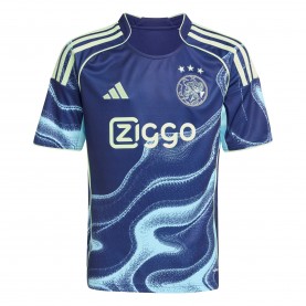 Юношеска футболна фланелка adidas Ajax Amsterdam Away Shirt 2025 2026 Juniors - Navy/Blue юношеска,футболна,фланелка,детски,футболни,фланелки,футболни,фланелки,футбол,adidas,ajax,amsterdam,away,shirt,2025,2026,juniors,navy,blue