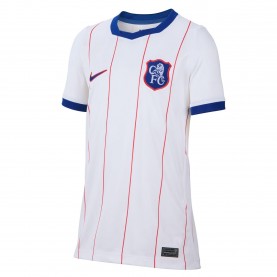 Юношеска футболна фланелка Nike Chelsea Third Shirt 2026/27 Juniors - White/Blue юношеска,футболна,фланелка,детски,футболни,фланелки,футболни,фланелки,английската,висша,лига,футбол,nike,chelsea,third,shirt,2026,27,juniors,white,blue