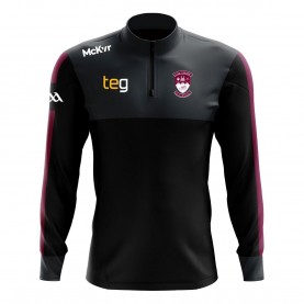 McKeever Sports McKeever Westmeath Edge 1/4 Zip Top Senior - Black/Charcoal отново,на,училище,mckeever,sports,mckeever,westmeath,edge,1,4,zip,top,senior,black,charcoal