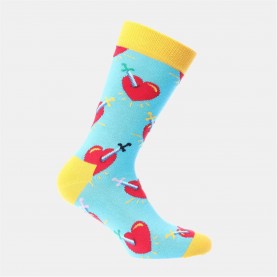 Чорапи Happy Socks Broken Heart Socks - Turquoise чорапи,чорапи,всички,чорапи,чорапи,за,всеки,ден,всички,чорапи,чорапи,на,разпродажба,всички,чорапи,мъжки,чорапи,happy,socks,broken,heart,socks,turquoise