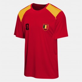 Тениска FIFA Men's International Licensed Short Sleeve T-Shirt - Red тениска,футболни,фланелки,национални,отбори,мъжки,горнища,размер+,мъжки,облекла,размер,облекла,с,футболна,тема,fifa,men's,international,licensed,short,slee