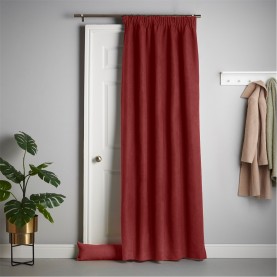 alan,symonds,velvet,chenille,pencil,pleat,thermal,door,curtain,red