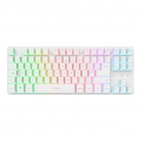 Trust GXT 831W Thado TKL Wireless Keyboard White - White trust,gxt,831w,thado,tkl,wireless,keyboard,white,white