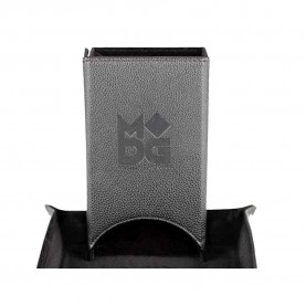Asmodee Fold Up Leather Dice Tower: Black - Merchandise аксесоари,на,разпродажба,asmodee,fold,up,leather,dice,tower,black,merchandise