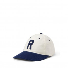 Бейзболна шапка Polo Ralph Lauren R Baseball Cap - White / Navy бейзболна,шапка,всички,шапки,мъжки,шапки,и,ръкавици,аксесоари,на,разпродажба,polo,ralph,lauren,r,baseball,cap,white,navy