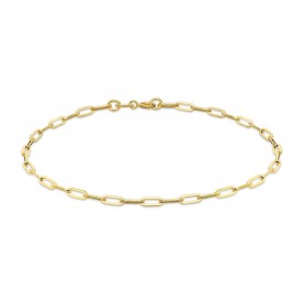 be,you,9ct,gold,paper,chain,bracelet,yellow,gold
