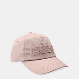 Шапка Hugo Cara-FR Cap with Raw-Edge Logo - Beige шапка,всички,шапки,hugo,cara,fr,cap,with,raw,edge,logo,beige