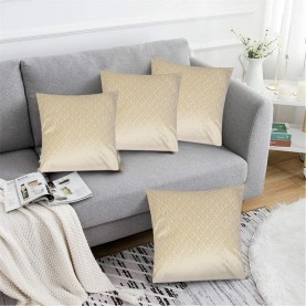 Alan Symonds Textured Velvet Cushion Set of 4 - Cream подаръци,и,играчки,alan,symonds,textured,velvet,cushion,set,of,4,cream