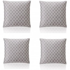 подаръци,и,играчки,alan,symonds,two,tone,geometric,jacquard,cushion,set,of,4,latte