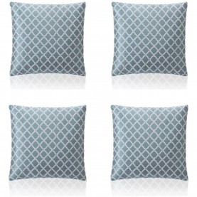 подаръци,и,играчки,alan,symonds,two,tone,geometric,jacquard,cushion,set,of,4,teal