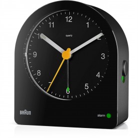 braun,analogue,alarm,clock,black