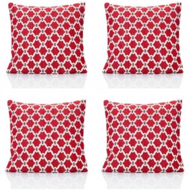 подаръци,и,играчки,alan,symonds,berkeley,geometric,chenille,cushion,set,of,4,red