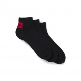 чорапи,hugo,3,pack,of,logo,ankle,socks,black