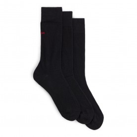 чорапи,hugo,3,pack,of,logo,detail,socks,black