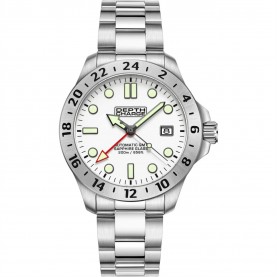 бижутерия,мъжки,летен,каталог,аксесоари,на,разпродажба,depth,charge,charge,stainless,steel,white,dial,dive,watch,silver,and,white