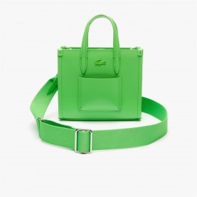 всички,чанти,lacoste,mini,chantaco,leather,tote,bag,green