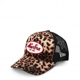 Дамска шапка New Era Womens Trucker Cap - NE Leopard / Black дамска,шапка,всички,шапки,плажни,шапки,new,era,womens,trucker,cap,ne,leopard,black