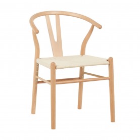 Alan Symonds Beech Wishbone Dining Chairs Pair - Beige alan,symonds,beech,wishbone,dining,chairs,pair,beige