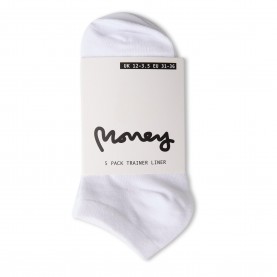 Чорапи Money Tayla Trainers Socks - White чорапи,детски,чорапи,всички,чорапи,детски,чорапи,money,tayla,trainers,socks,white