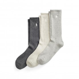 Чорапи Polo Ralph Lauren Mens Crew Socks - Gry/Gry/Gry чорапи,чорапи,на,разпродажба,всички,чорапи,мъжки,чорапи,polo,ralph,lauren,men,s,crew,socks,gry,gry,gry
