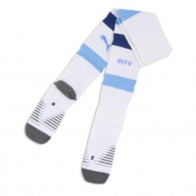 Puma Manchester City Third Sock 2026/27 - White/Blue футболни,фланелки,футбол,puma,manchester,city,third,sock,2026,27,white,blue