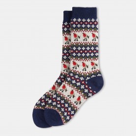 Чорапи Barbour Robin Fair Isle Socks - Navy чорапи,чорапи,на,разпродажба,всички,чорапи,аксесоари,на,разпродажба,дамски,чорапи,barbour,robin,fair,isle,socks,navy